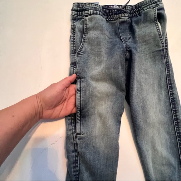 Denizen by Levi’s boys denim joggers with cargo pocket drawstring size 8 - Picture 2 of 5